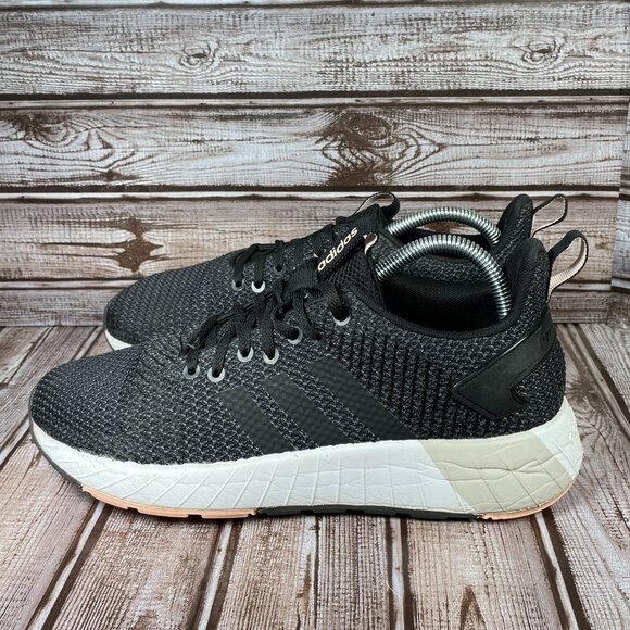 ADIDAS Questar BYD Women's 8.5 Woven Black Cloudfoam Running Sneakers Shoes - Picture 4 of 9
